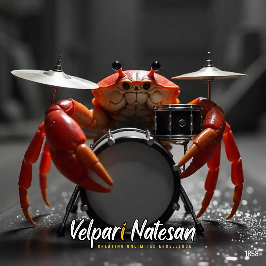 CRABS communicate by drumming. Leaders speak through action, not just noise.